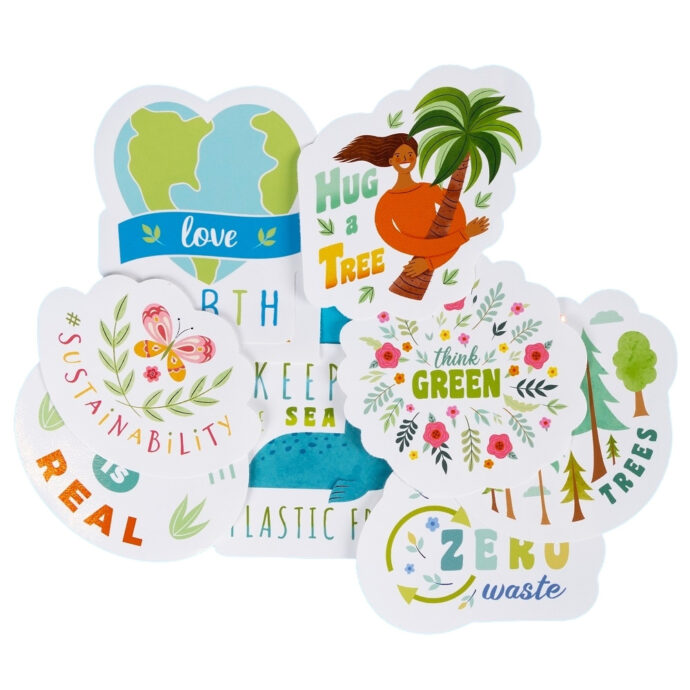 Environment theme stickers (set of 9)