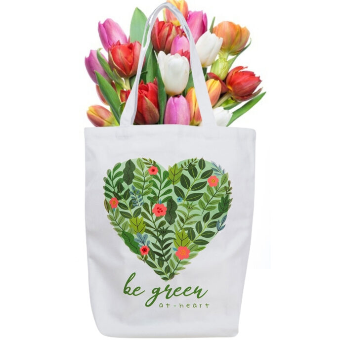 Eco Tote Bag - Be Green At Heart