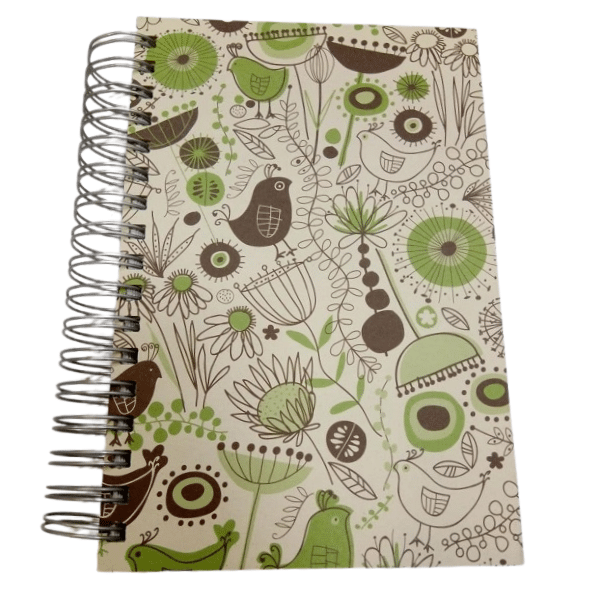 Birds Jumbo Journal Green