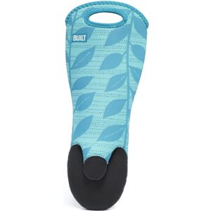 Sizzler Oven Mitt Blue Leaf